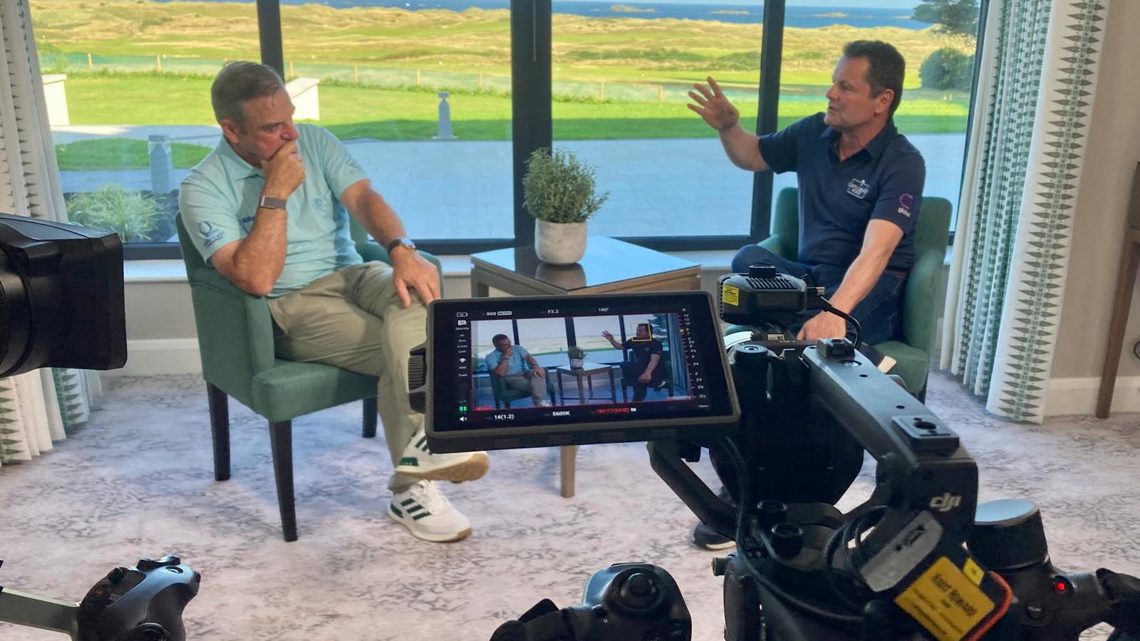 Paul McGinley and Chris Hollins